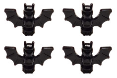 Klemmbausteine Tier Fledermaus in schwarz 4Stück