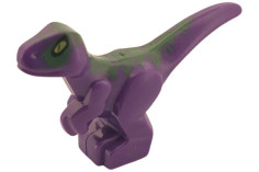 Klemmbausteine Tier Mini Dinosaurier in violett 