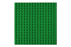 STS Grundplatte Grün Unterbaubar 16x16 Noppen, 12,8cm x 12,8cm
