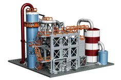 Baka Klemmbausteine Gebäude Raffinerie Modular Buildings - 1831 Teile