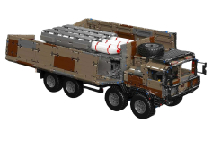 MouldKing Klemmbausteine Auto 8x4 Raketenfahrzeug mit RC Set - 3594 Teile