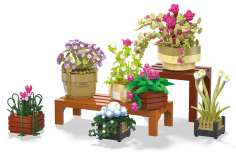 Baka Klemmbausteine Blumen Topfpflanzen - 1456 Teile