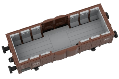 Stoneheap Klemmbausteine OMMR 33 2-Achsiger Güterwagen - 508 Teile