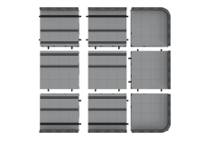 Stoneheap Klemmbausteine Hafenmodul Außenkurve - 102 Teile