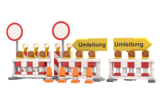 Stoneheap Klemmbausteine Straßensperren - 178 Teile