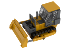 Stoneheap Klemmbausteine Baufahrzeuge Planierraupe - 154 Teile