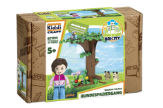 Kiddicraft Klemmbausteine Hundespaziergang - 77 Teile