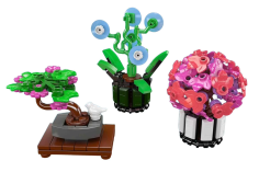 MouldKing Klemmbausteine Blumen Drei Kleine Pflanzen - 211 Teile