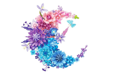 Jie Star Klemmbausteine Blumen Mond Pink - 977 Teile